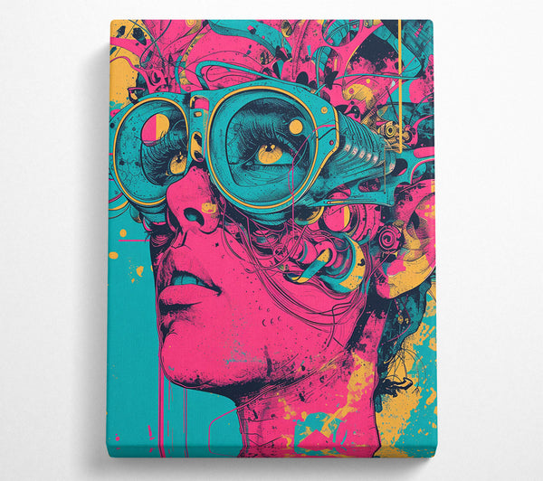  A Canvas Print of Pink Goggles Vision Canvas Art