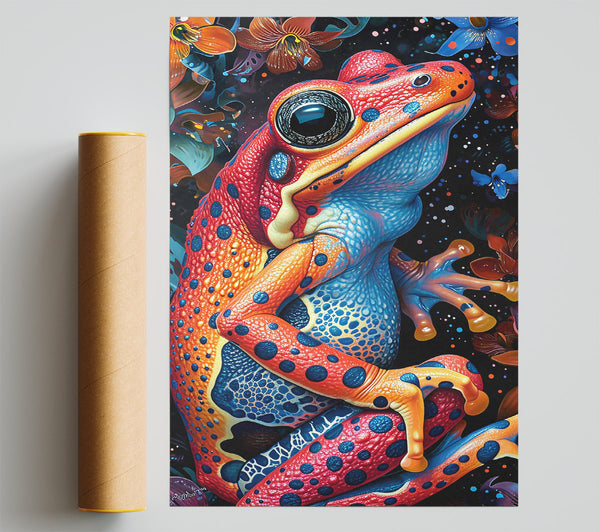 Azure Spotted Amphibian Giclee Print