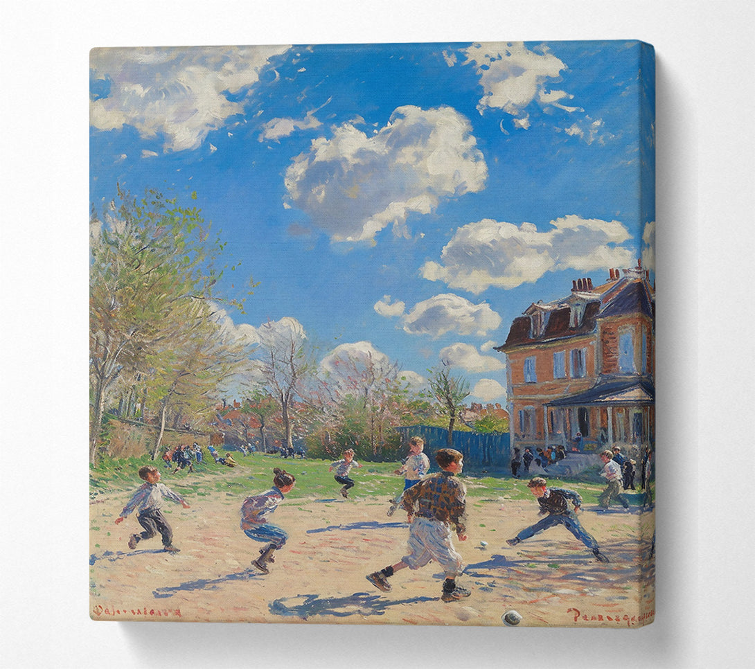  A Canvas Print of Blue Sky Kickabout Canvas Wall Art