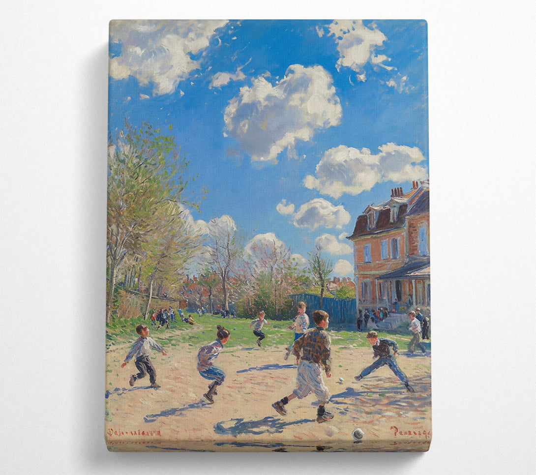  A Canvas Print of Blue Sky Kickabout Canvas Wall Art