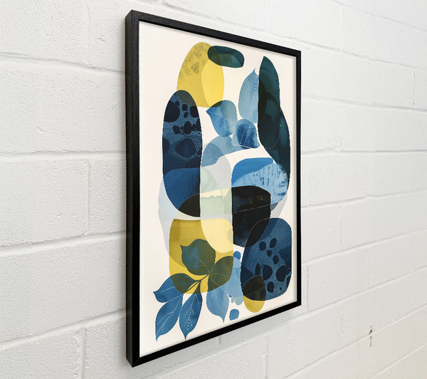 Blue Forms And Yellow Hues