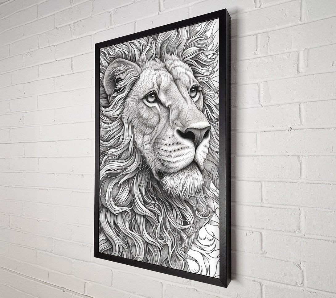  A Canvas Print of The Silver Mane Canvas Art