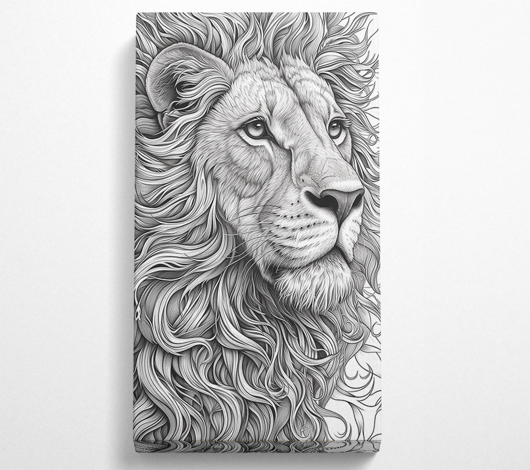  A Canvas Print of The Silver Mane Canvas Art