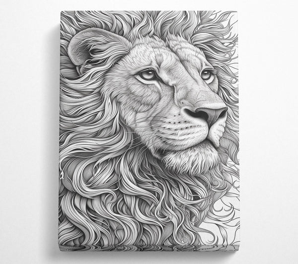  A Canvas Print of The Silver Mane Canvas Art