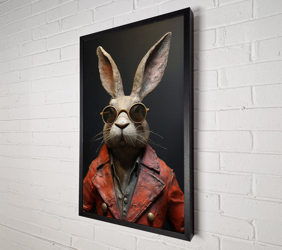  A Canvas Print of The Red-Coated Hare Canvas Wall Art