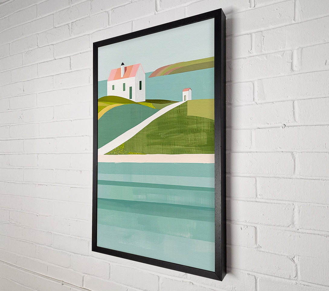  A Canvas Print of The Turquoise Coastline Canvas Print