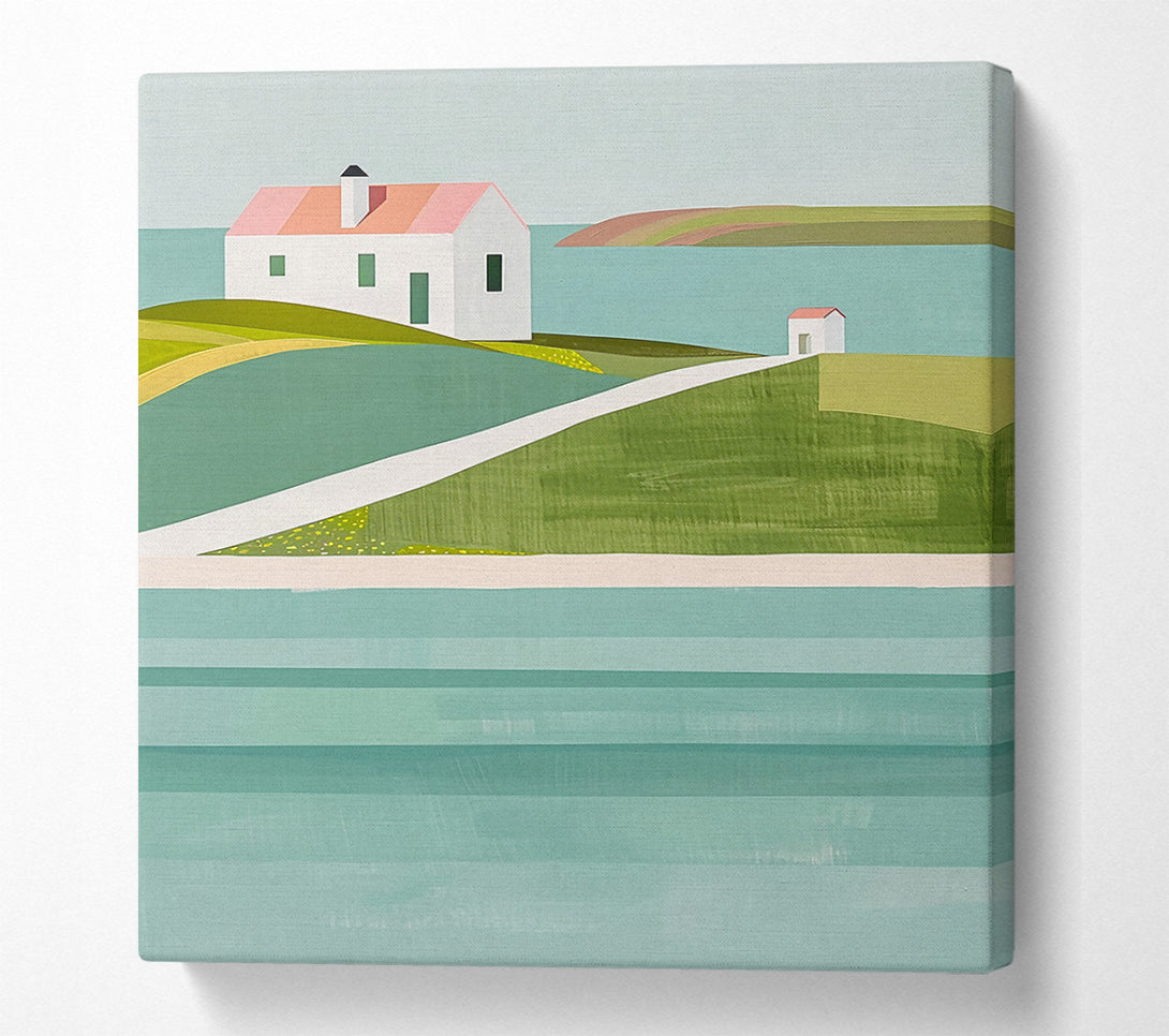  A Canvas Print of The Turquoise Coastline Canvas Print