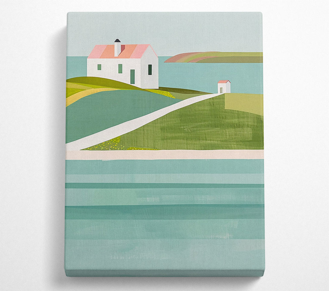  A Canvas Print of The Turquoise Coastline Canvas Print