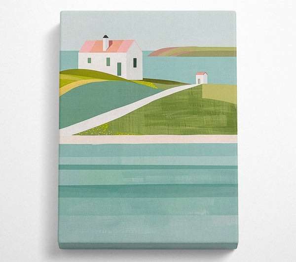  A Canvas Print of The Turquoise Coastline Canvas Print