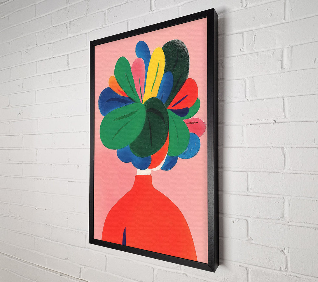  A Canvas Print of Red Bloom Headpiece Canvas Art