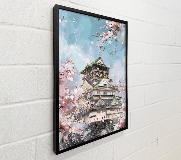Pink Blossoms Over Blue Sky