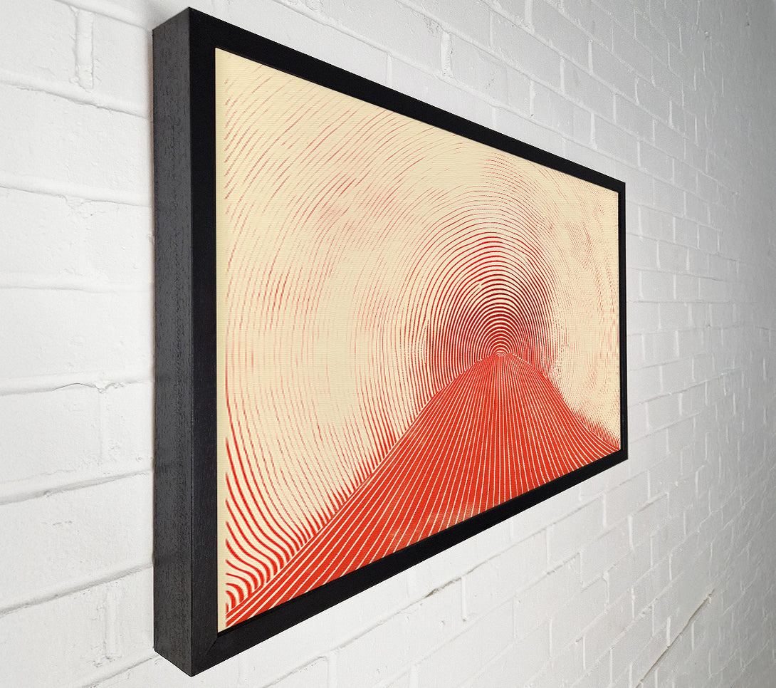  A Canvas Print of Crimson Line Convergence Canvas Art