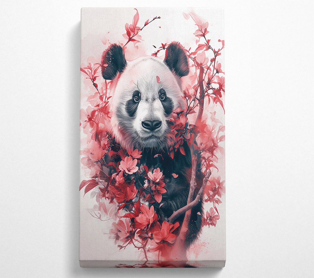 A Canvas Print of Crimson Panda Bloom Canvas Wall Art