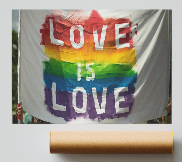 Purple Love Is Love Poster