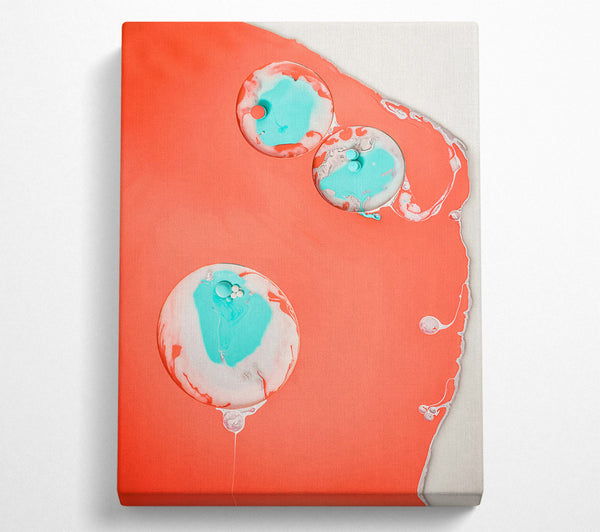  A Canvas Print of Coral Swirl Dreams Canvas Art