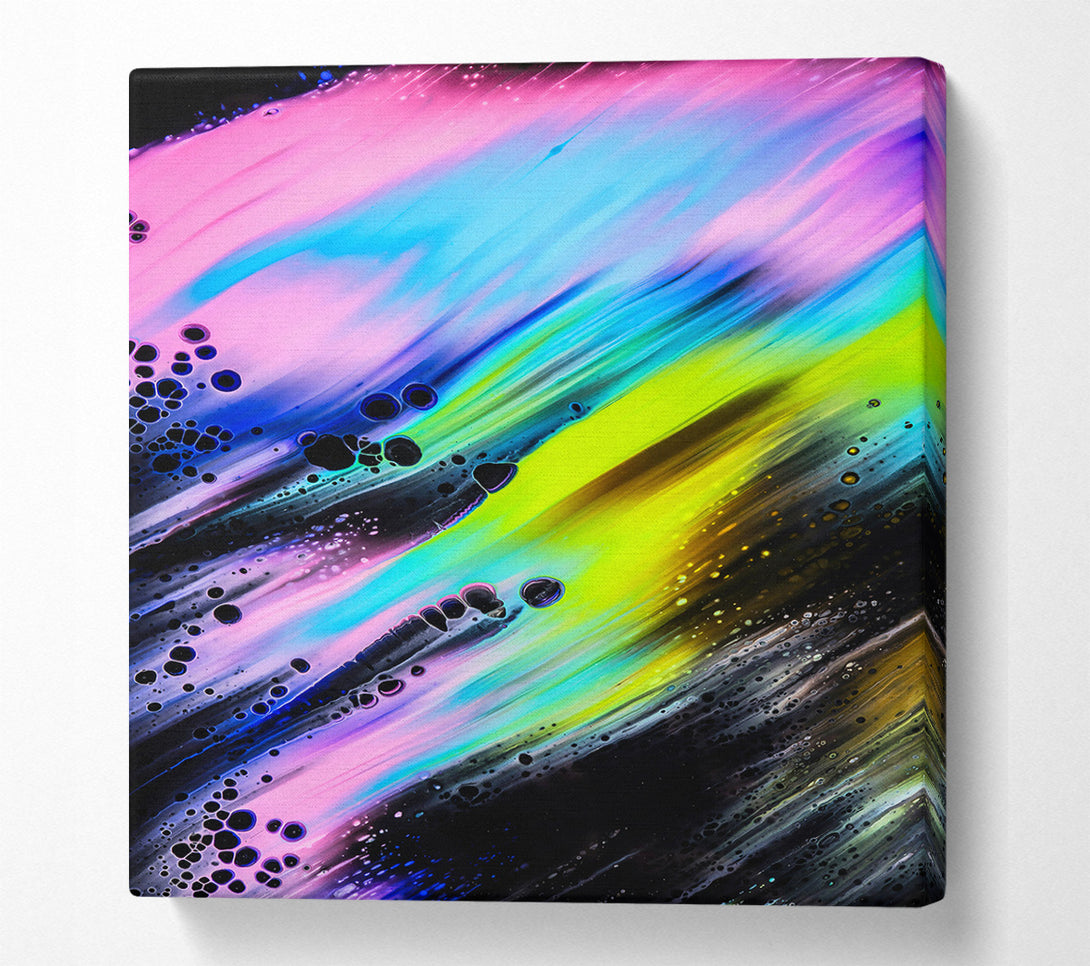  A Canvas Print of Black And Pink Flow Canvas Print