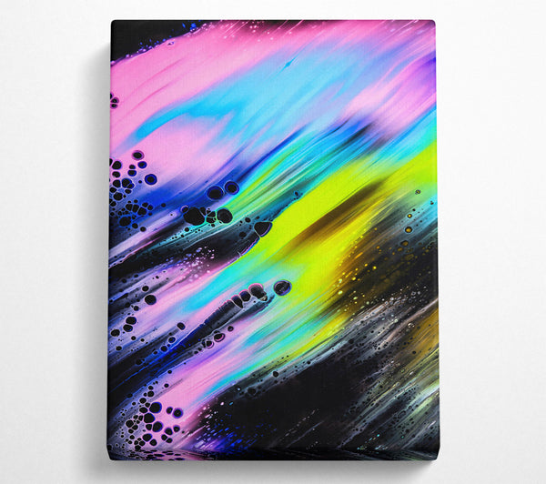  A Canvas Print of Black And Pink Flow Canvas Print