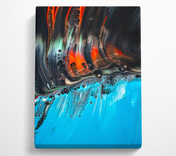  A Canvas Print of Azure Swirling Dreams Canvas Art