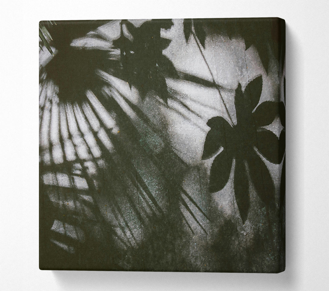  A Canvas Print of Silver Leaf Shadows Canvas Art