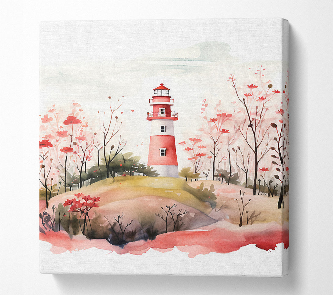  A Canvas Print of Lighthouse Garden Canvas Art