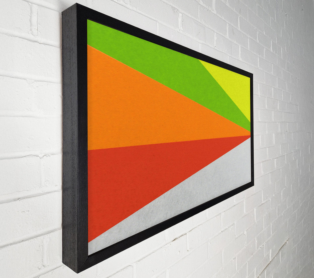  A Canvas Print of Orange Geometric Shapes Canvas Print
