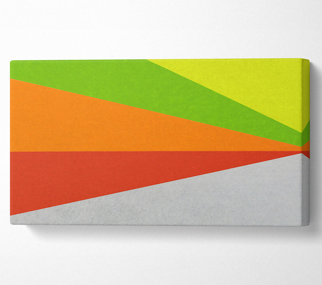  A Canvas Print of Orange Geometric Shapes Canvas Print