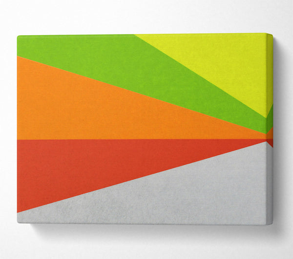  A Canvas Print of Orange Geometric Shapes Canvas Print