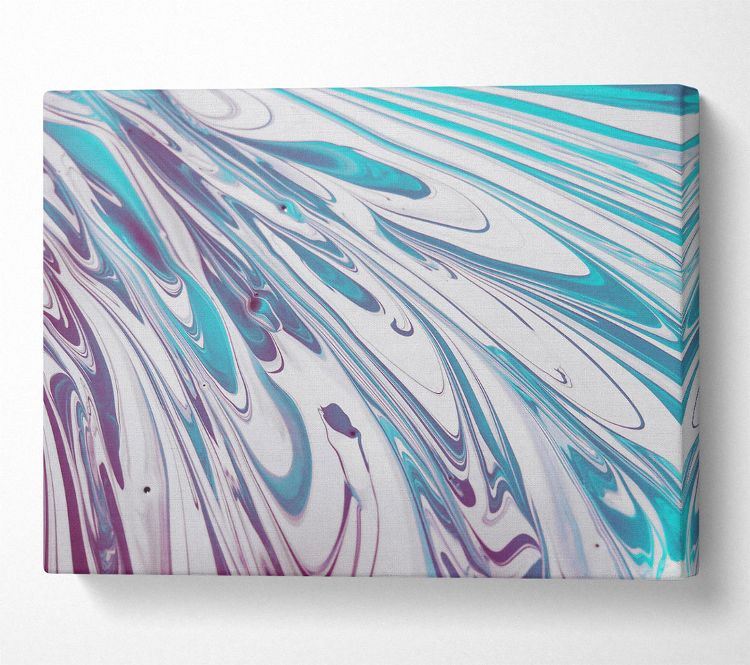  A Canvas Print of Teal Swirling Dreams Canvas Art