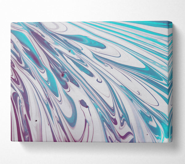  A Canvas Print of Teal Swirling Dreams Canvas Art
