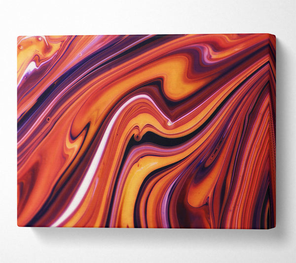  A Canvas Print of Crimson Fluid Swirls Canvas Print