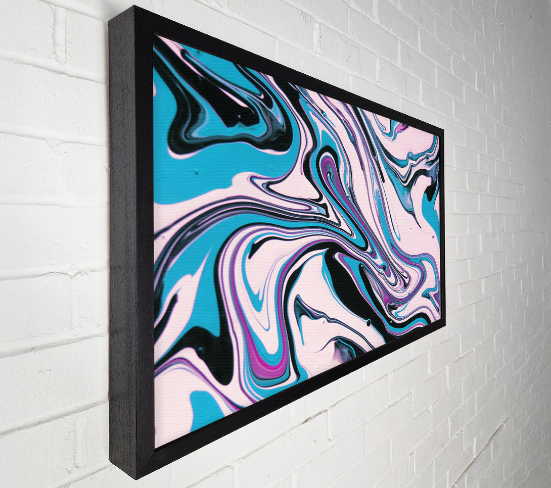  A Canvas Print of Turquoise Swirling Dreams Canvas Art