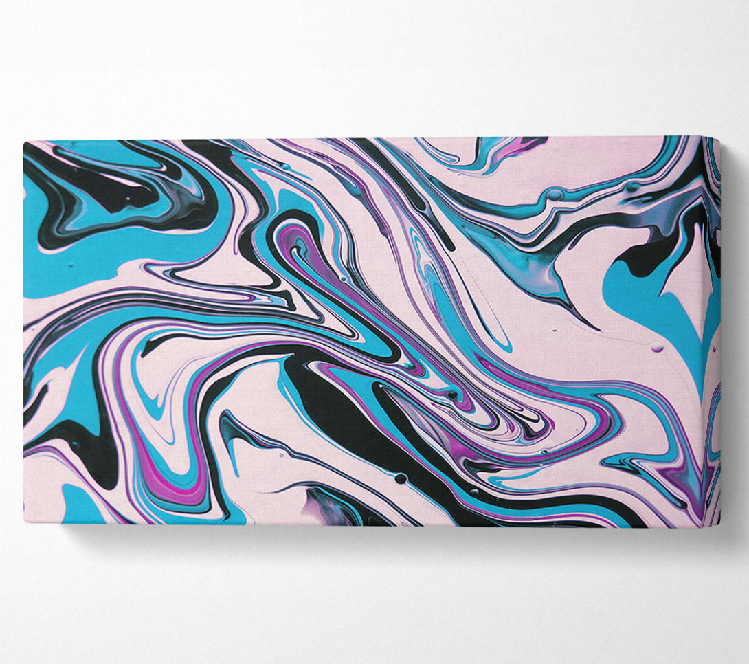 A Canvas Print of Turquoise Swirling Dreams Canvas Art