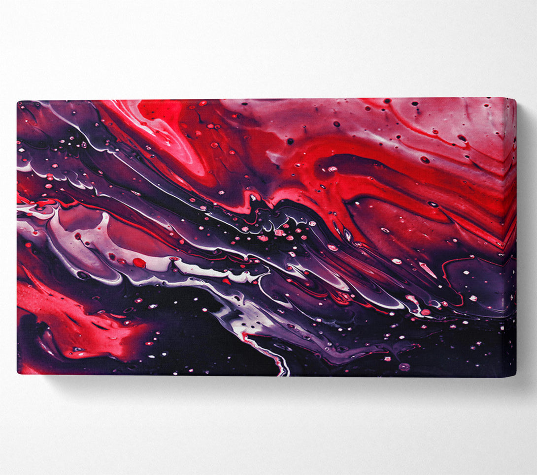  A Canvas Print of Crimson Cosmic Flow Canvas Art