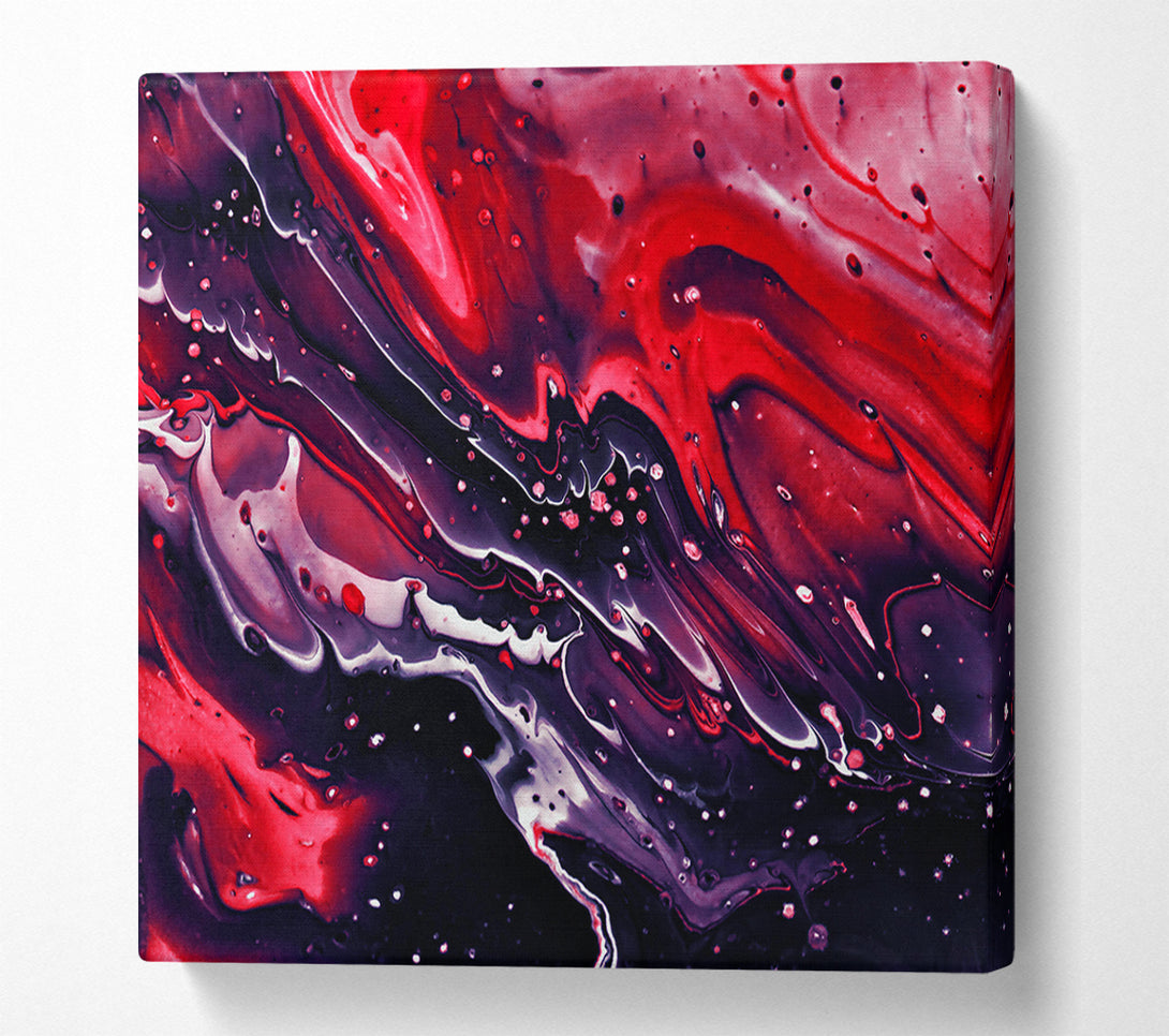  A Canvas Print of Crimson Cosmic Flow Canvas Art