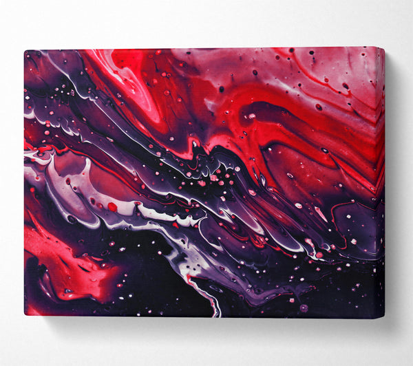  A Canvas Print of Crimson Cosmic Flow Canvas Art