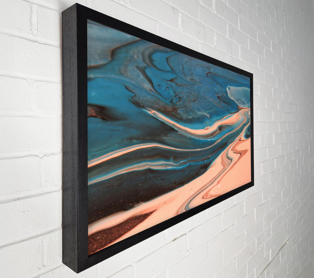  A Canvas Print of Azure Swirls And Sands Canvas Print