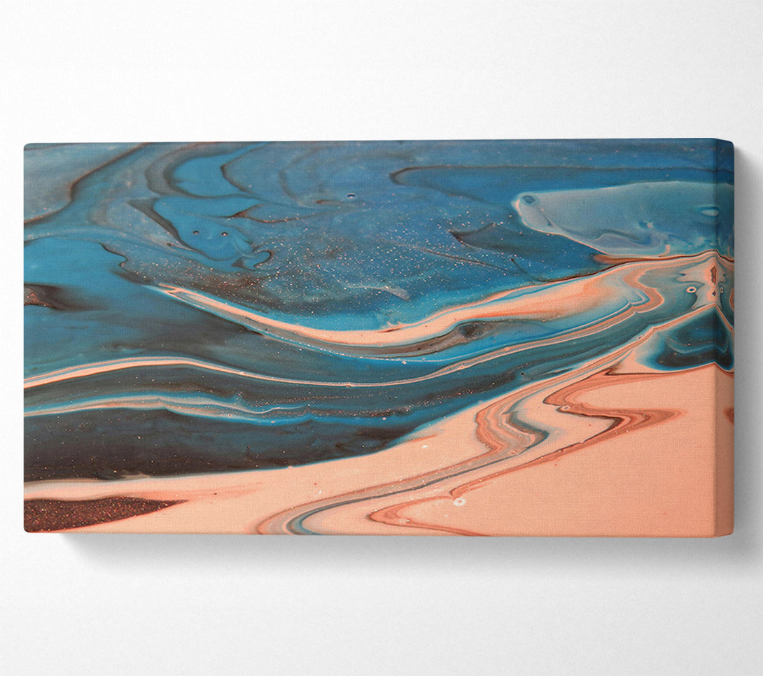  A Canvas Print of Azure Swirls And Sands Canvas Print