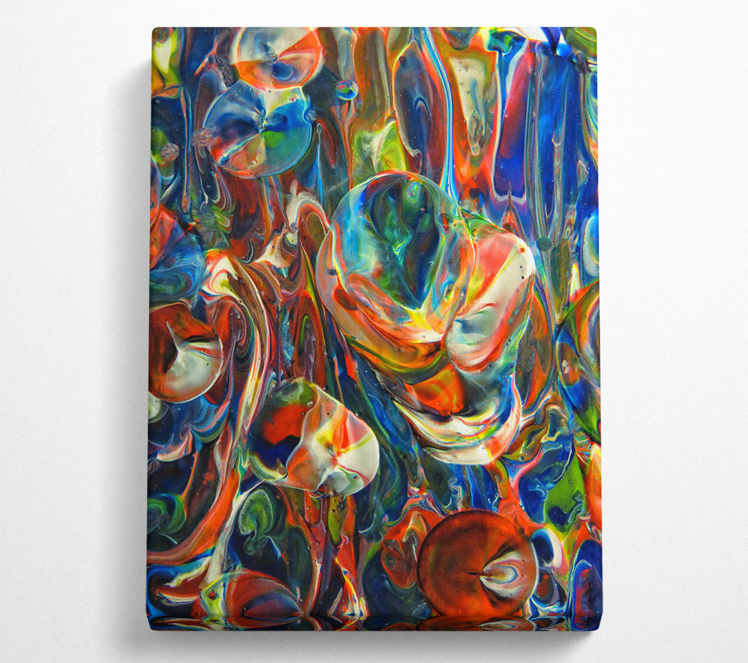  A Canvas Print of Crimson Swirling Dreams Canvas Wall Art