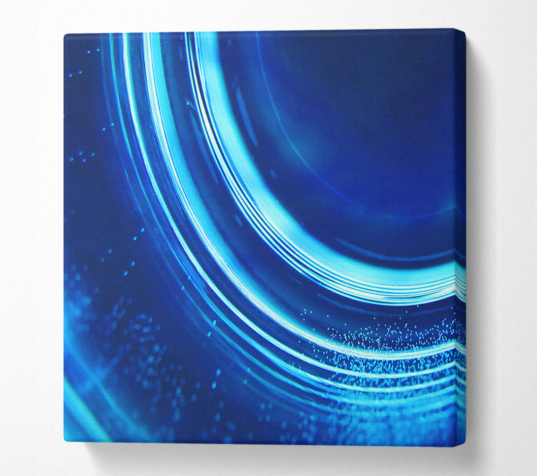 A Canvas Print of Azure Blue Rings Canvas Art