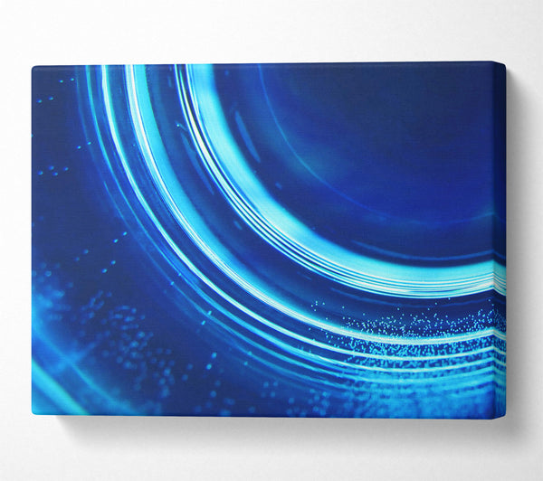  A Canvas Print of Azure Blue Rings Canvas Art