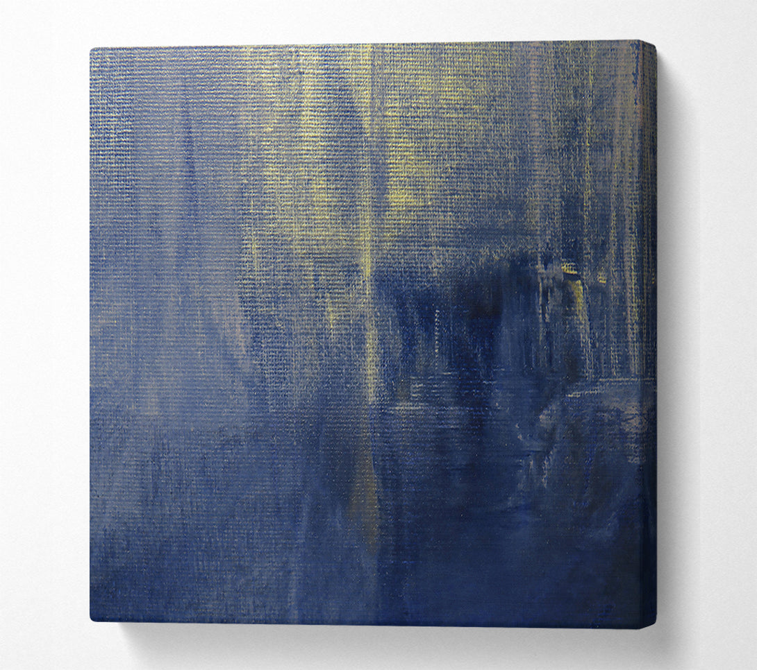  A Canvas Print of Indigo Light Streaks Canvas Wall Art