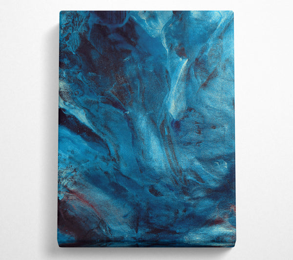  A Canvas Print of Azure Swirls And Hues Canvas Print