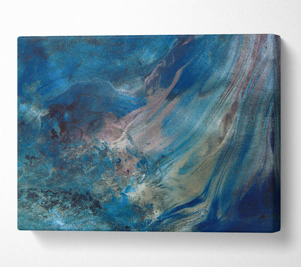  A Canvas Print of Azure Swirl Dreams Canvas Art