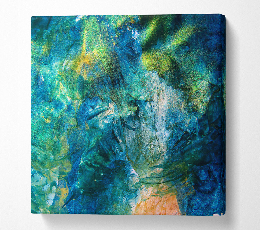  A Canvas Print of Azure Green Dreamscape Canvas Wall Art