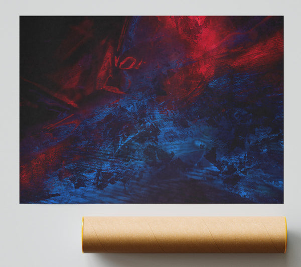 Crimson And Blue Dreamscapes Giclee Print