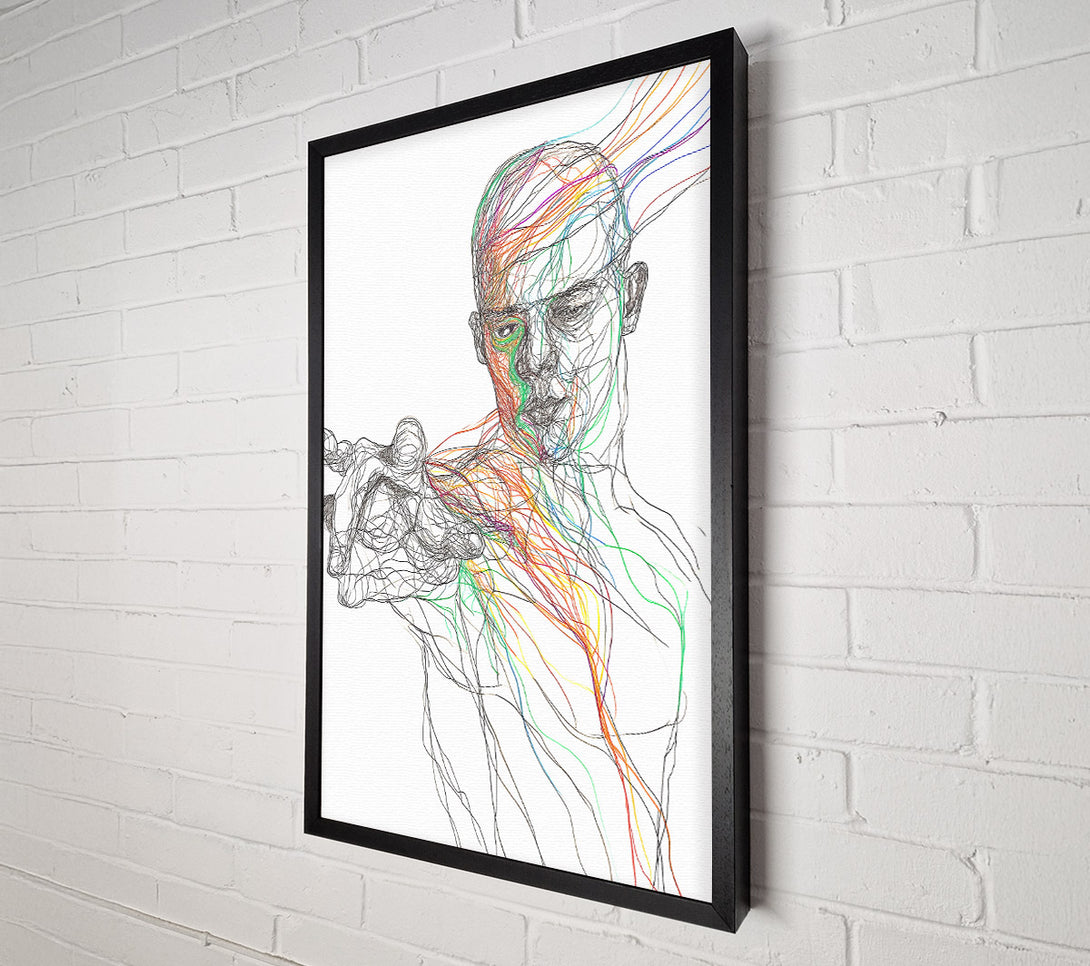  A Canvas Print of Line Man Canvas Art