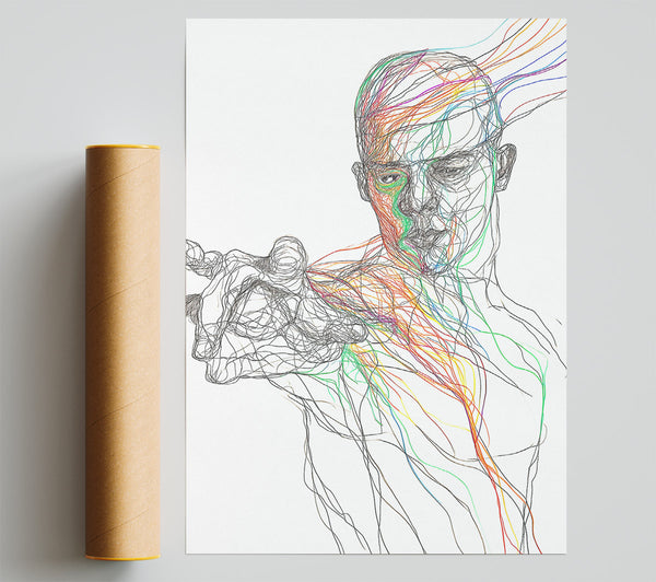 Line Man Print