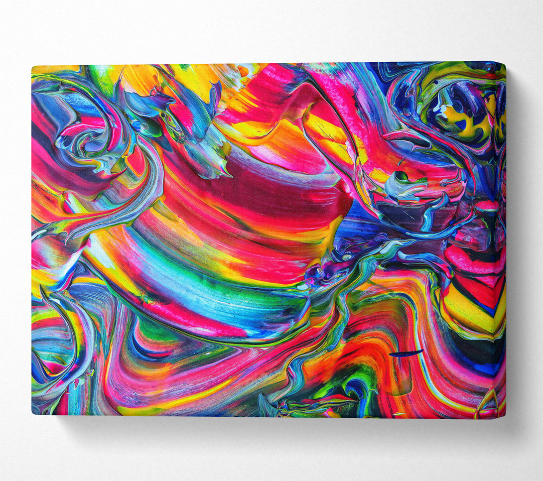  A Canvas Print of Crimson Swirling Dreams Canvas Wall Art