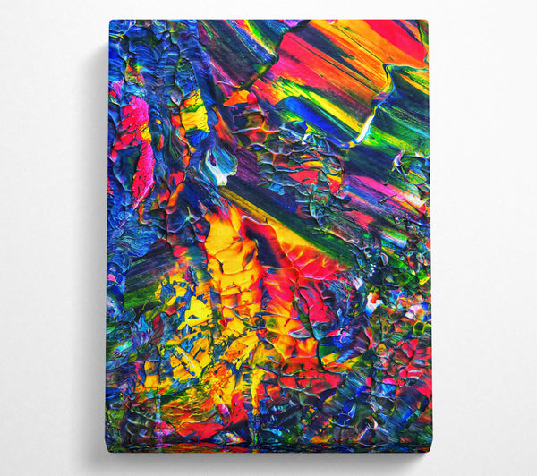  A Canvas Print of Blue Abstract Fusion Canvas Print