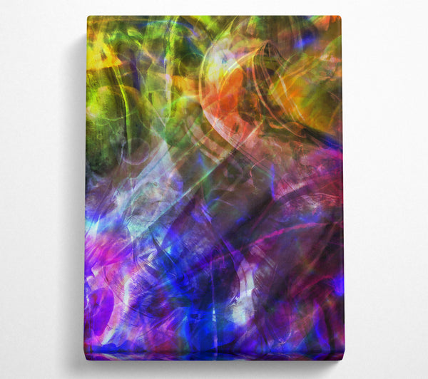 A Canvas Print of Indigo Abstract Flow Canvas Art